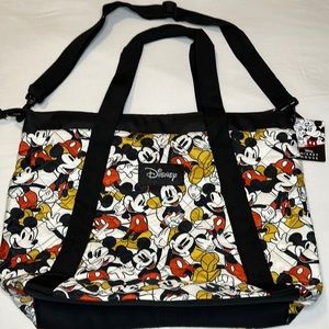 Nwt Disney Mickey Mouse Perfectly Sized Carry On Tote Shoulder Travel Bag